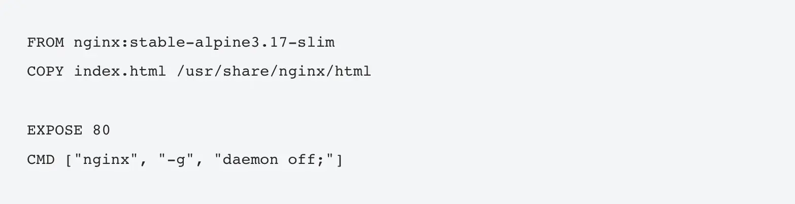 Создание Dockerfile