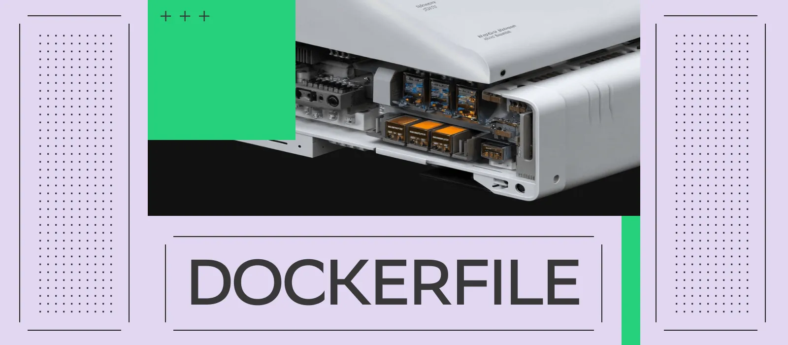 Иллюстрация для статьи на тему «Что такое Dockerfile и как с ним работать: инструкция, команды и примеры»