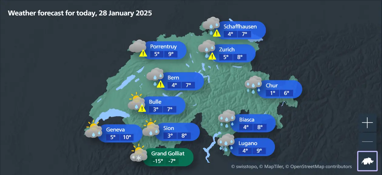 Швейцарская метеорологическая служба MeteoSwiss с 2015 года использует суперкомпьютер с GPU-ускорением Nvidia Tesla K80 для создания прогнозов погоды