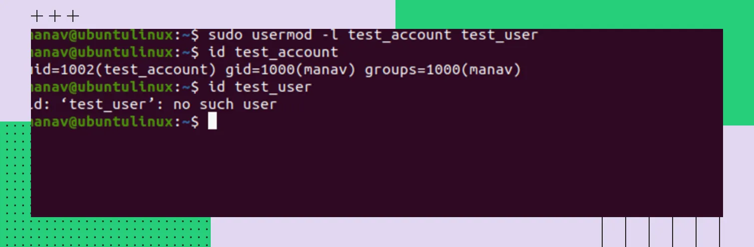 Как применять usermod 