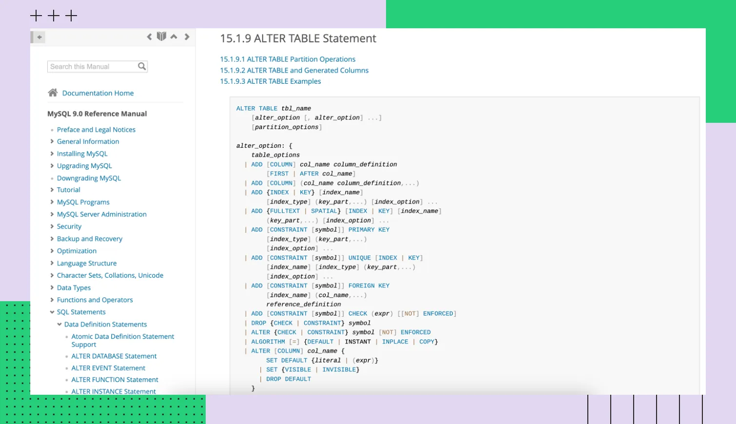 Официальная документация MySQL