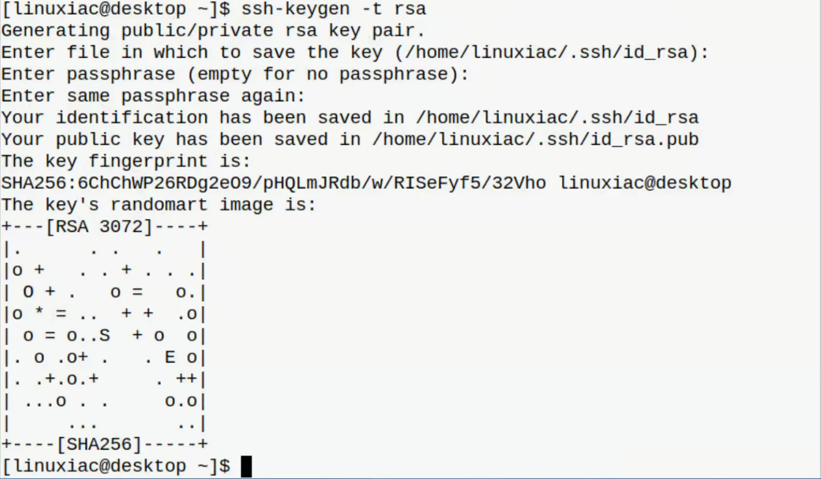 Генерация SSH-ключей в  Linux