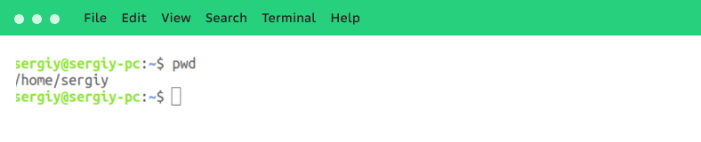  Команда «pwd» в Linux