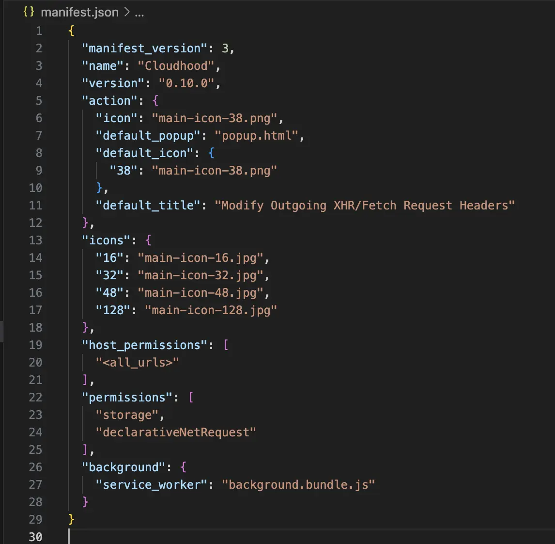Файл manifest.json