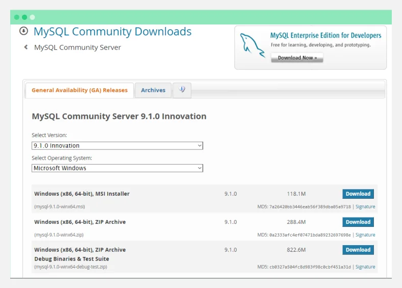 Community Edition — это бесплатная версия MySQL