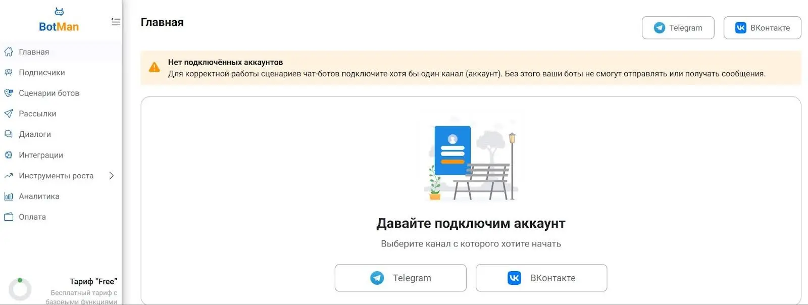 Главная BotMan